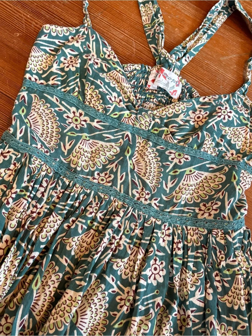 Free People Sundress with Lace Hem